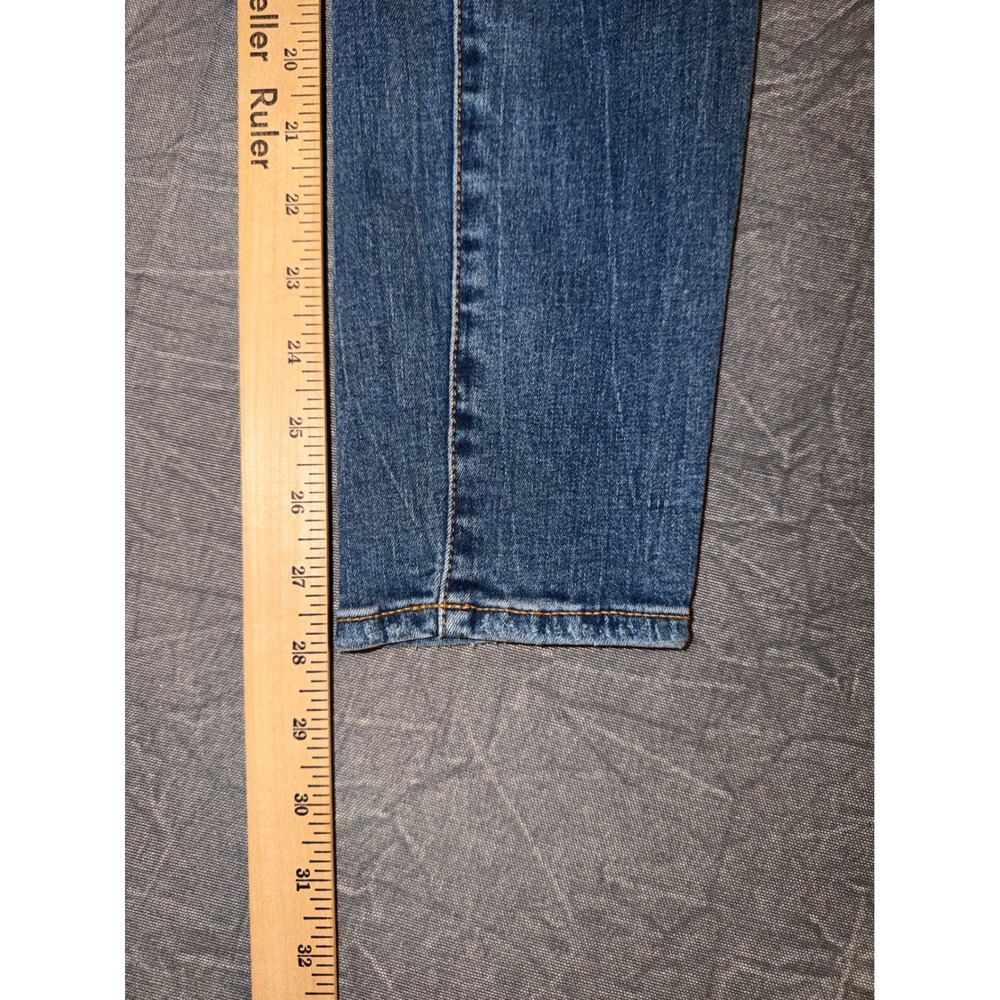 Armani Exchange J01 Super Skinny Distressed Blue Jeans Womens Size 26 6RYJ01 - Picture 10 of 11